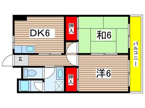 第二睦荘の物件間取画像